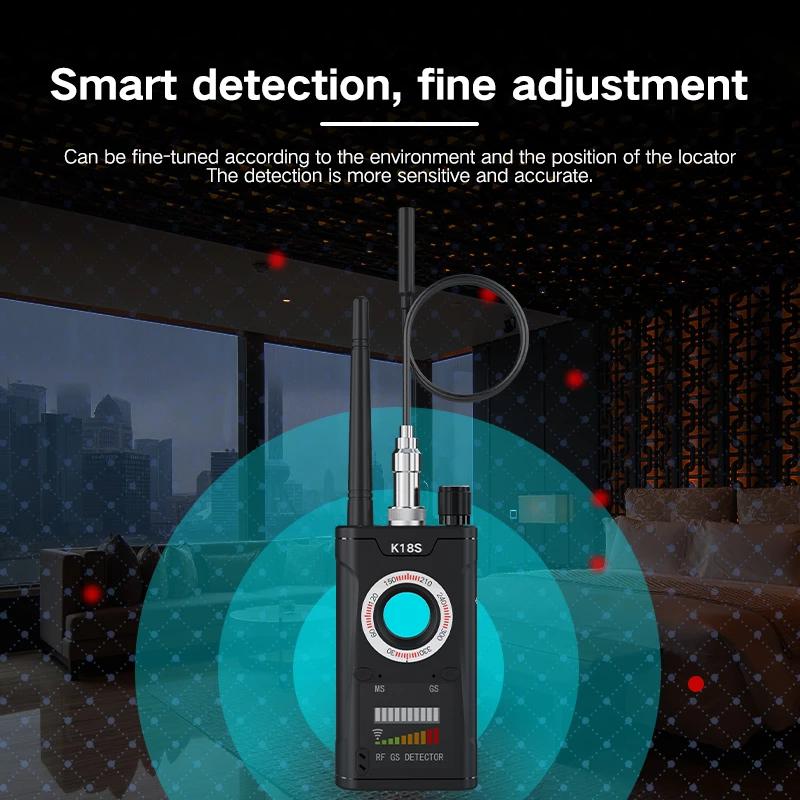 K18S RF Signal Anti Candid Pinhole Micro Cam Scan Magnetic GPS Locator GSM Secret Bug Finder